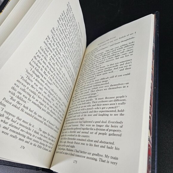 Agatha Christie Mystery Collection Funerals Are Fatal Hardcover Leatherette 1983 - Picture 6 of 13